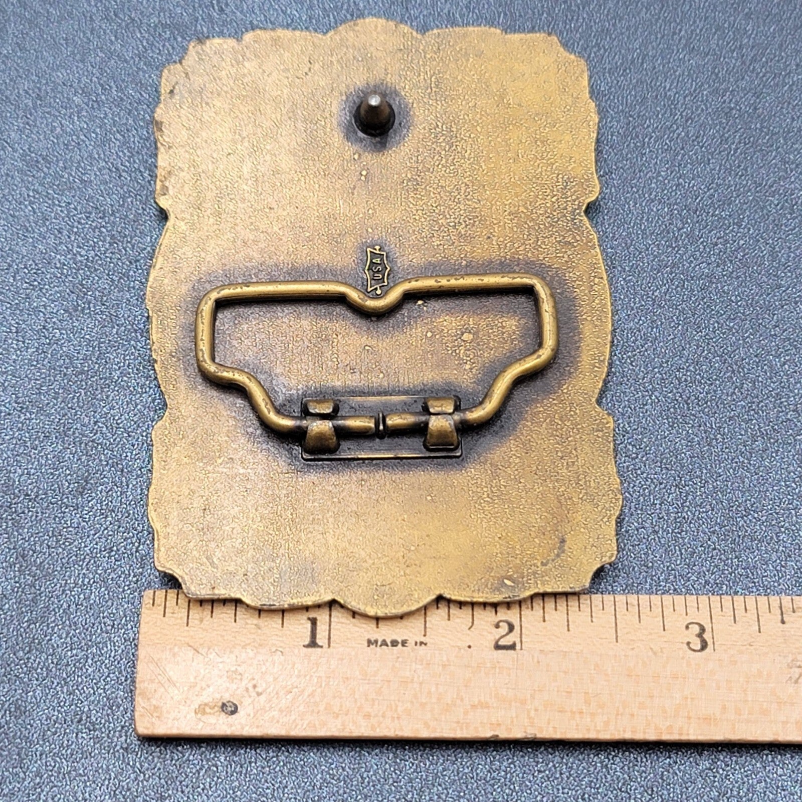 Vintage New York Mills VFW AUX Honor Centennial 1884-1984 100 Year Belt Buckle