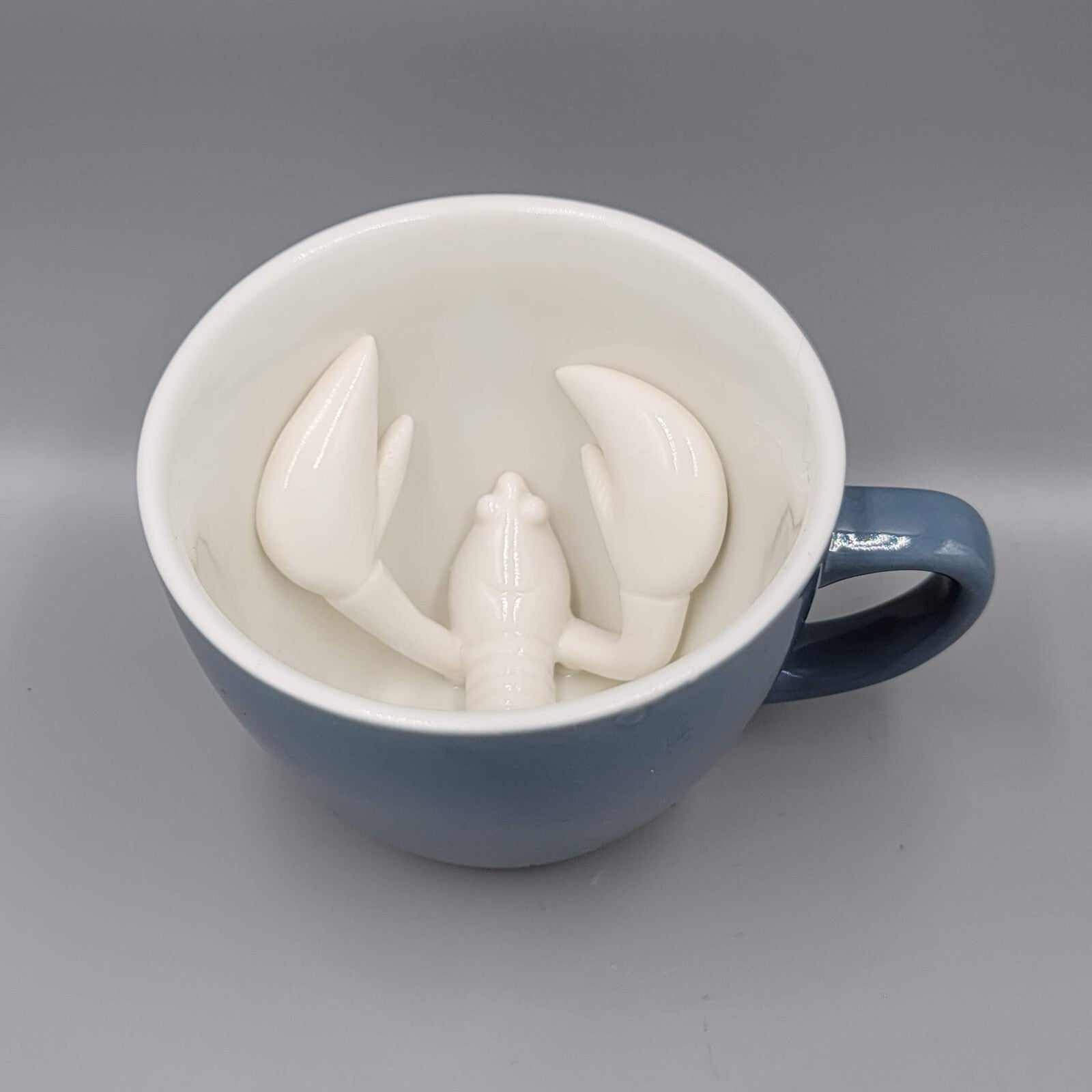 Creature Cups Featuring Lobster Ceramic Coffee Mug Cup Blue/Gray