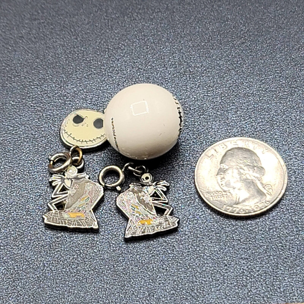 Jack Skellington Charm Lot of 4 Enamel Sally Nightmare Before Christmas
