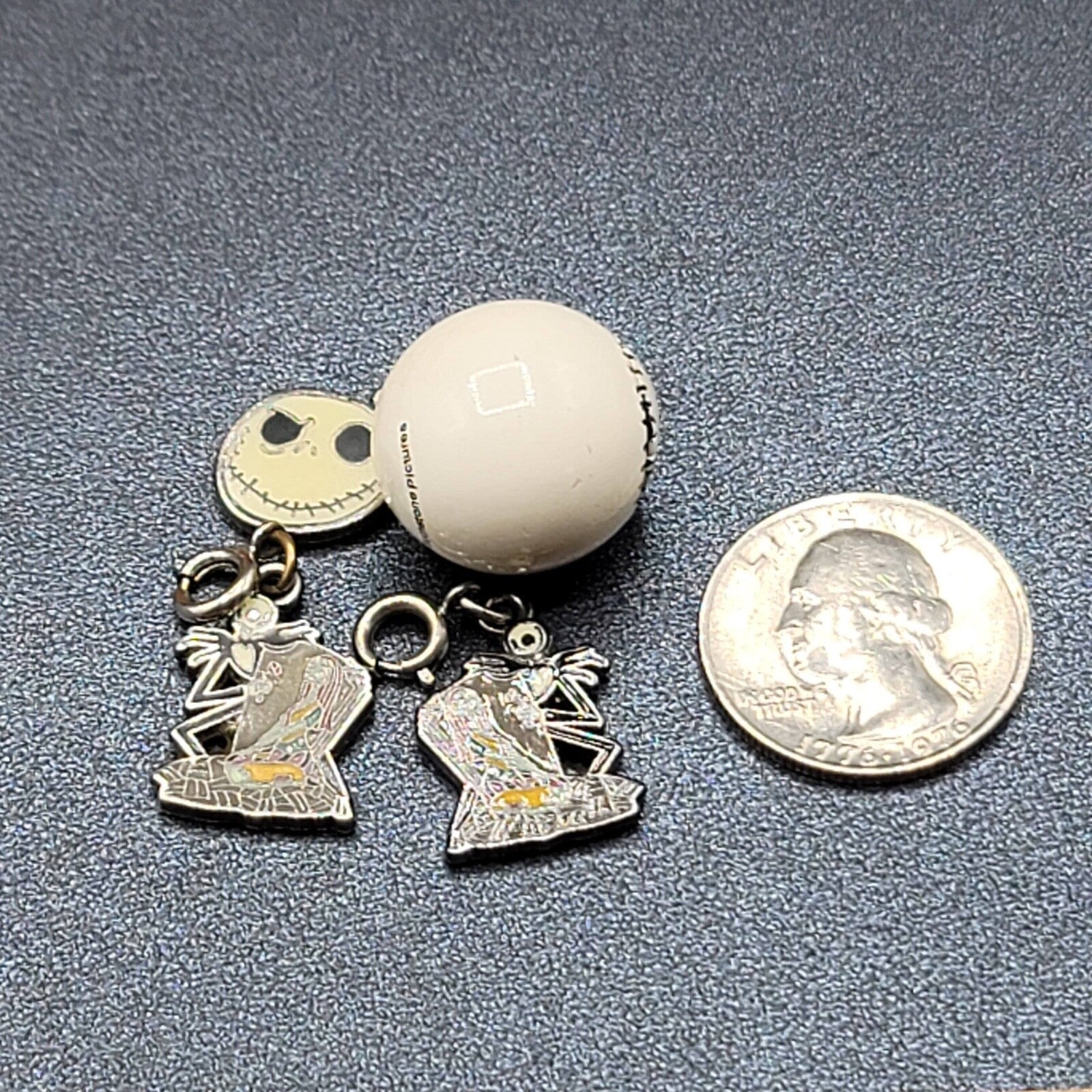 Jack Skellington Charm Lot of 4 Enamel Sally Nightmare Before Christmas