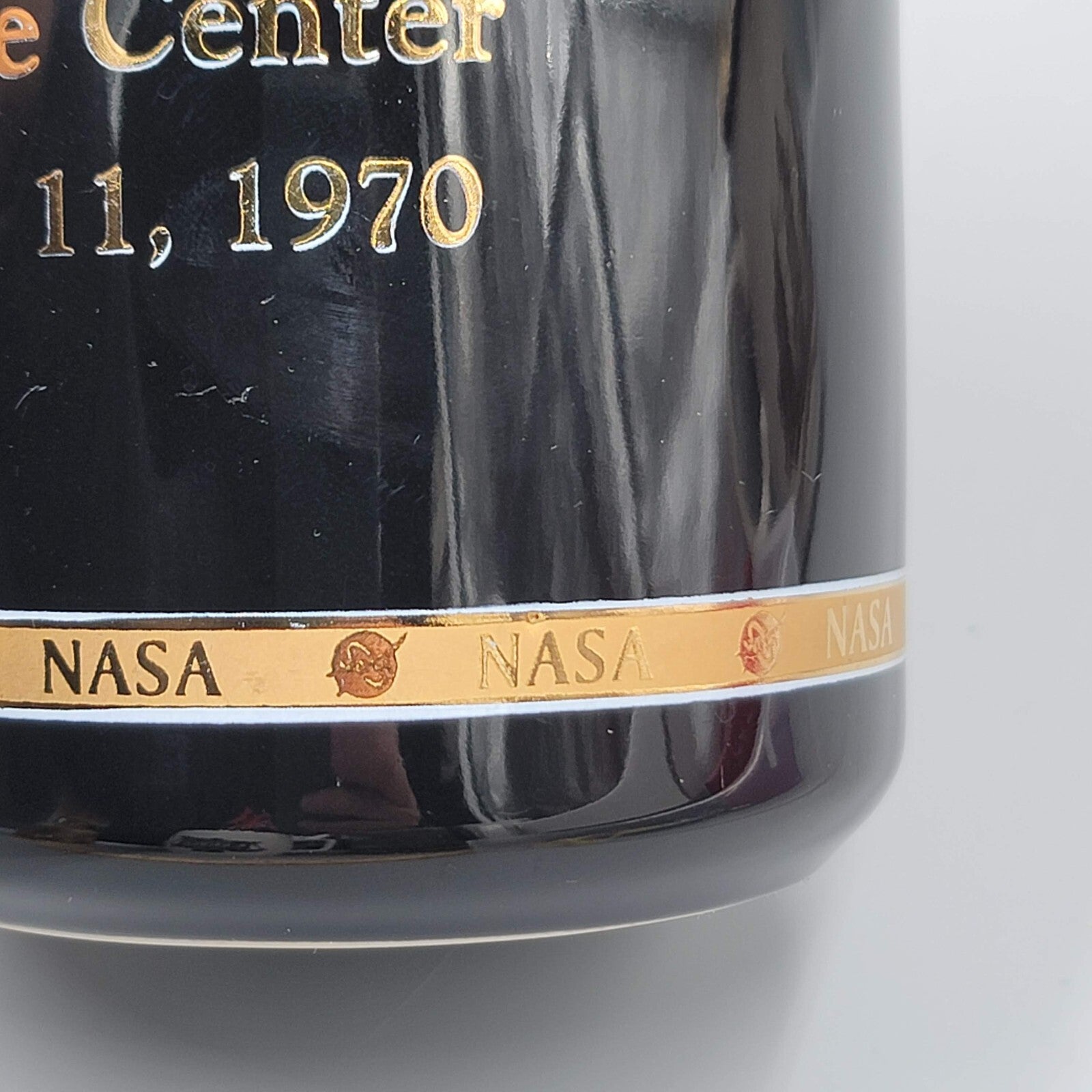 Apollo XIII Nasa 1970 Coffee Mug Cup Black Gold Vintage