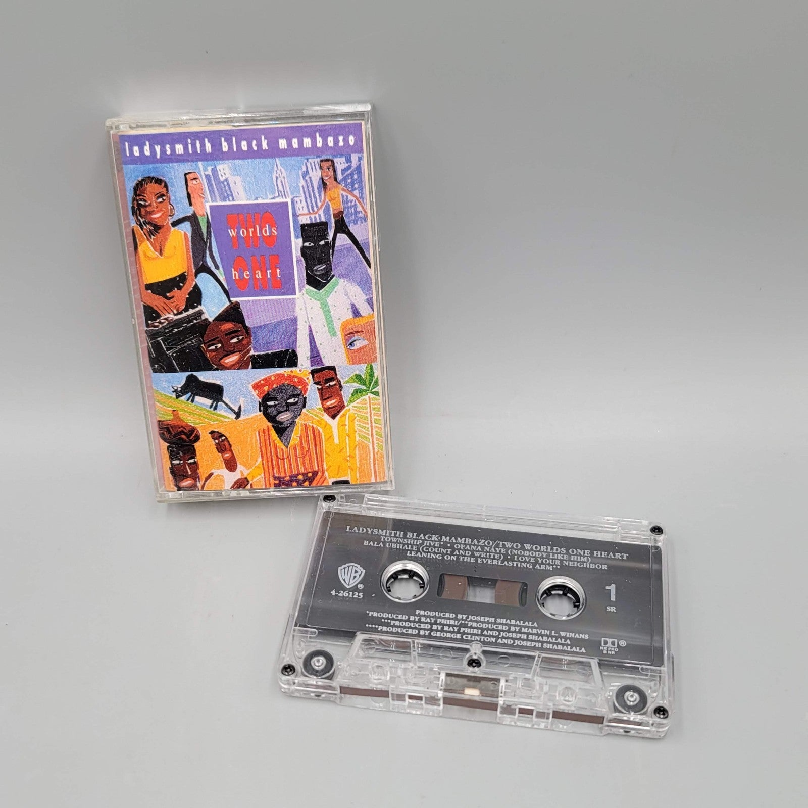 Two Worlds One Heart by Ladysmith Black Mambazo Cassette 1990 Warner