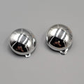Vintage High Polish Silver tone Clip on Earrings Round Studs  3/4"