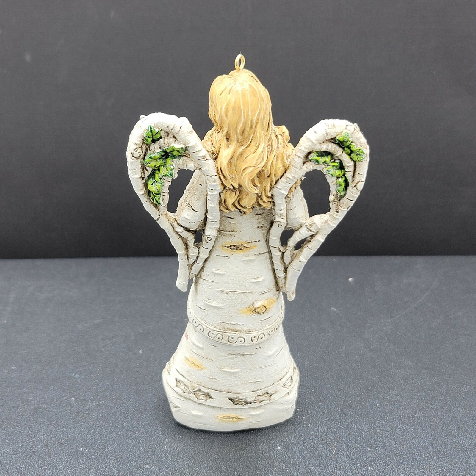 Lot of 3 Adler White Woodland Angel Bluebirds 4 3/4" Bird Christmas Ornament 