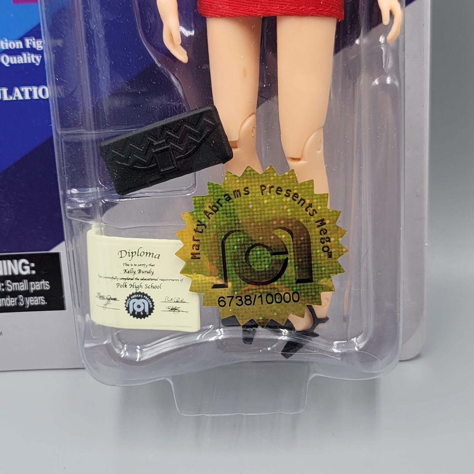 Married Children Kelly Bundy Action Figure Mego 8" TV Favorites Red Dress #0837