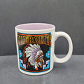 Vintage Cherokee Coffee Mug Souvenir Native American  Purple White
