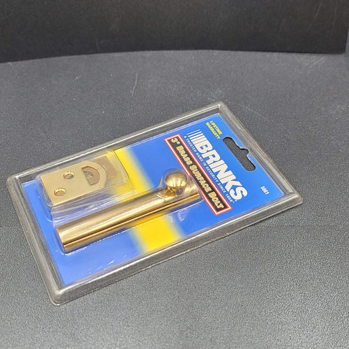 Brinks Hardware Brass Surface Bolt 5661 3 in NEW