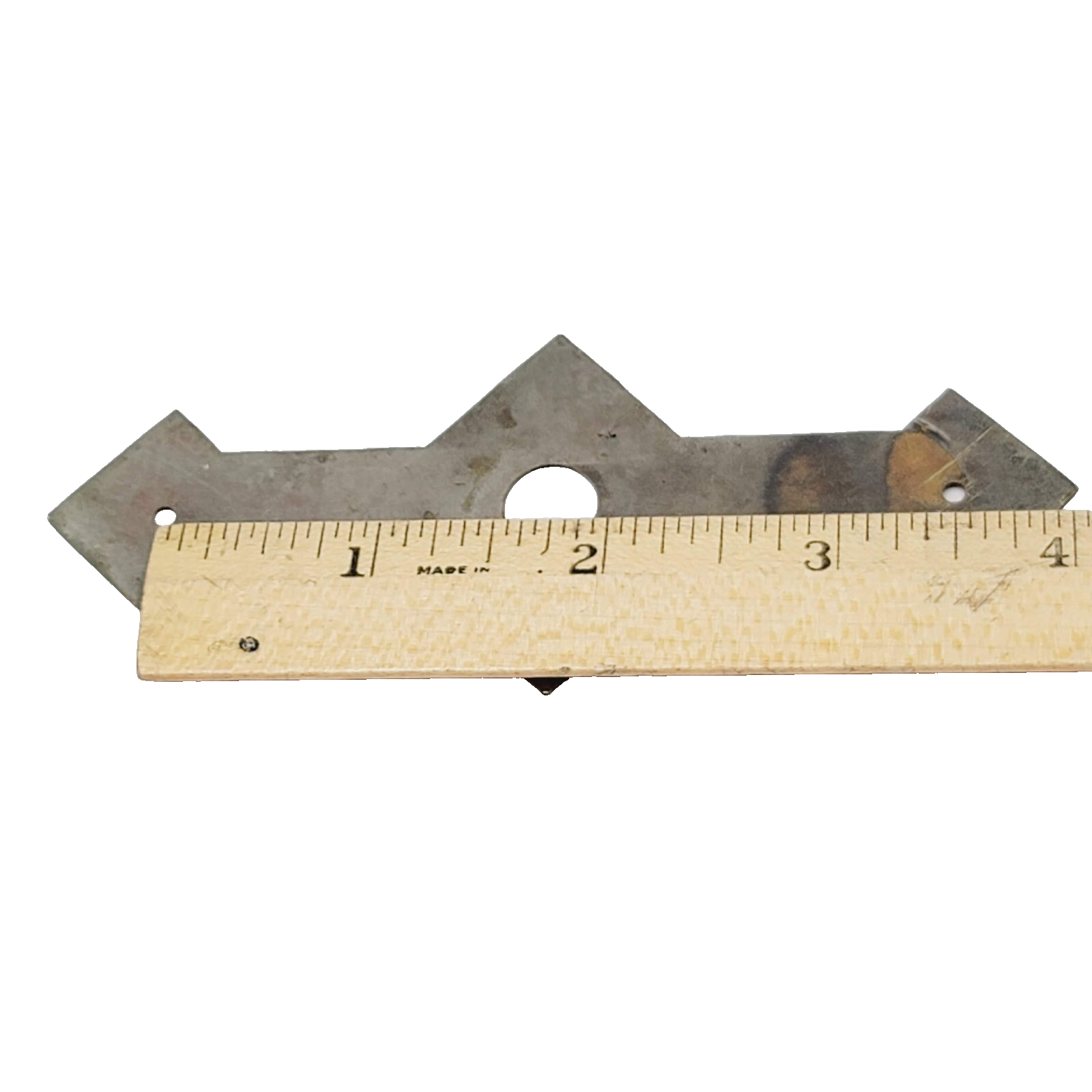 Vintage Brass Drawer Pull Backplate SINGLE 3.5" holes