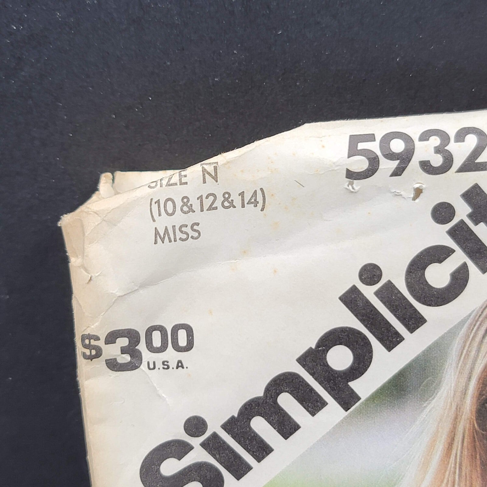 Vintage Simplicity Sewing Pattern 1980s Misses Size 10 12 14