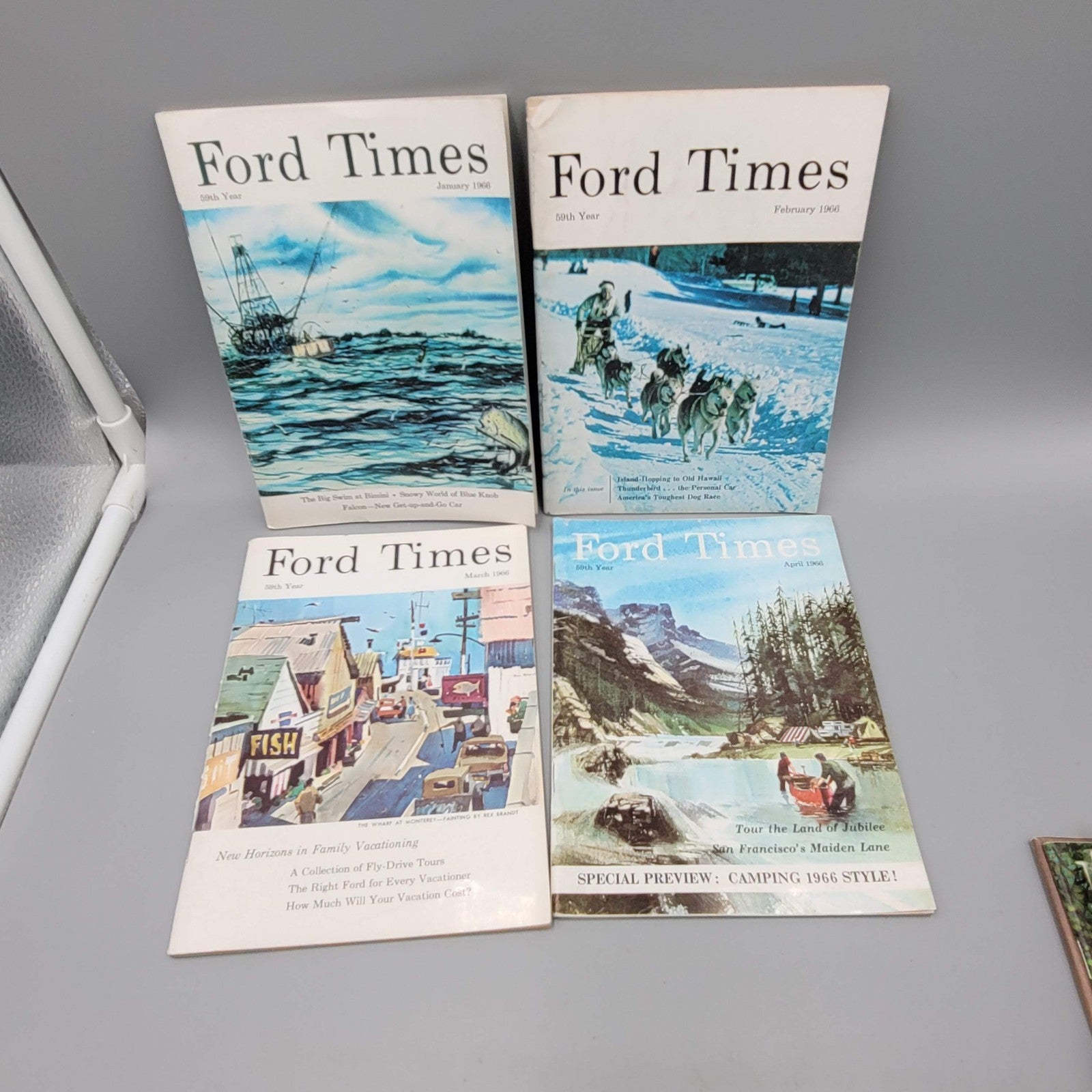 Vintage Ford Times Magazines Lot of 24 FULL YEARS 1966 & 1967