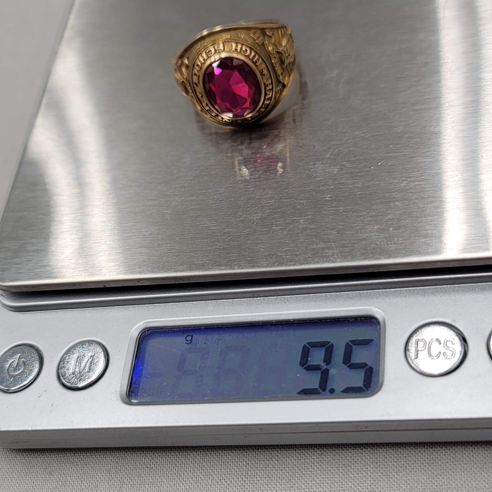 1958 Hale Center High School 10k Gold Class Ring Owls 9.5g L.G. Balfour Co