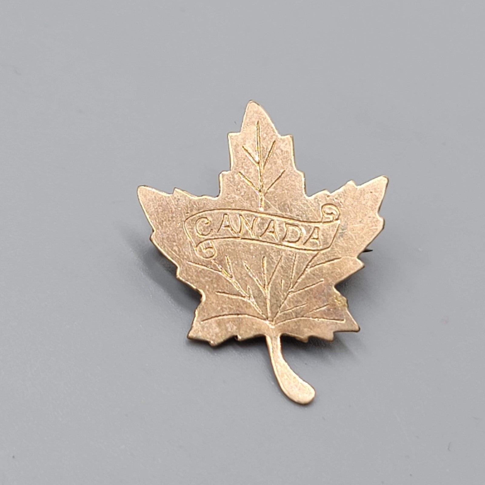 Vintage Gold Filled Canada Maple Leaf Pin Brooch 1 in