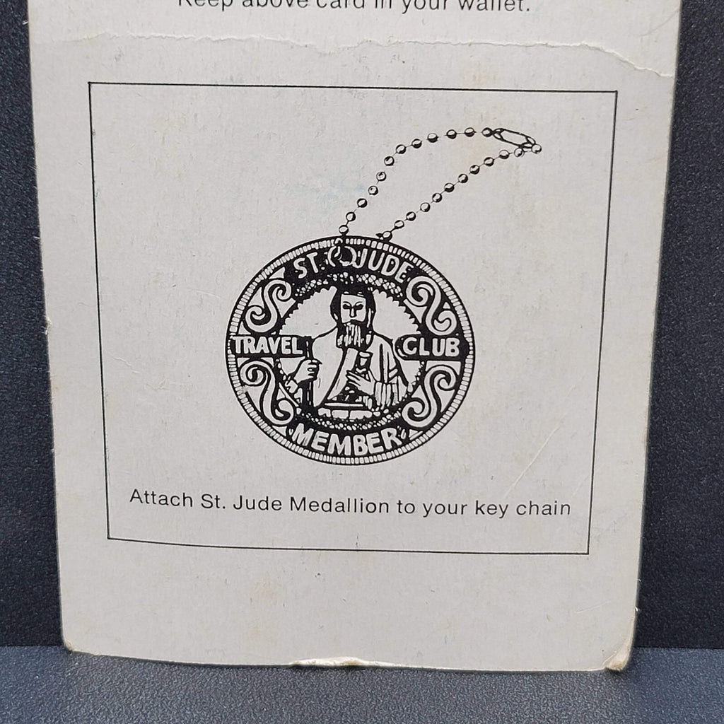 St. Jude Travel Club Medallion July 1979 - June 1980 New Vintage Paca & Saratoga