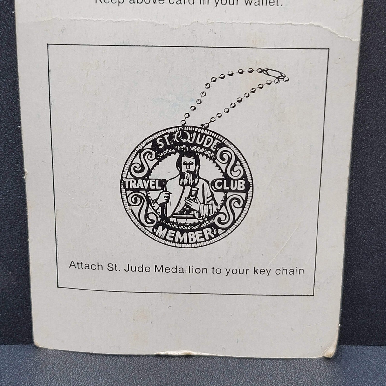 St. Jude Travel Club Medallion July 1979 - June 1980 New Vintage Paca & Saratoga