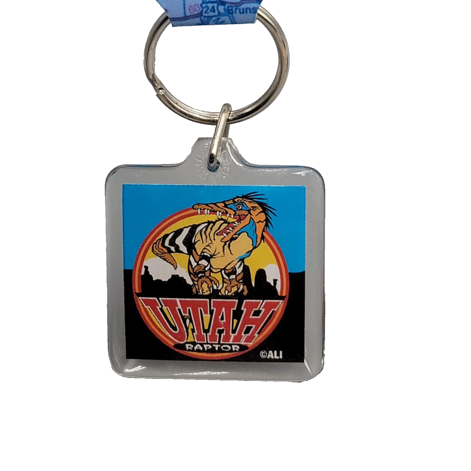 Toronto Raptors Dinosaur Logo Acrylic Keychain Souvenir NWT