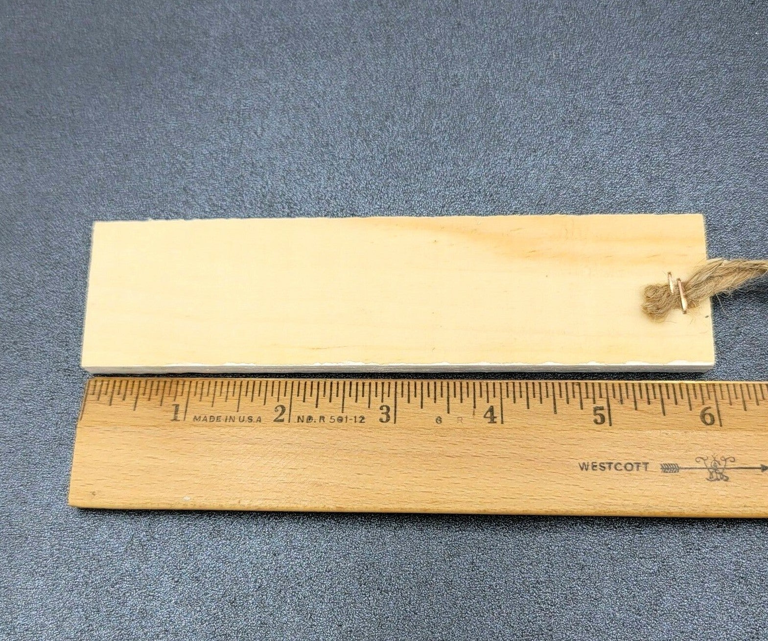 Wood Believe Christmas Tree Ornament Holly Whitewash Lot of 6   6" x 1 1/2"