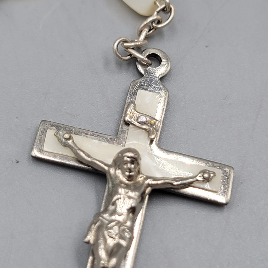 Mother of Pearl Rosary Mitchells Genuine Made in Ireland