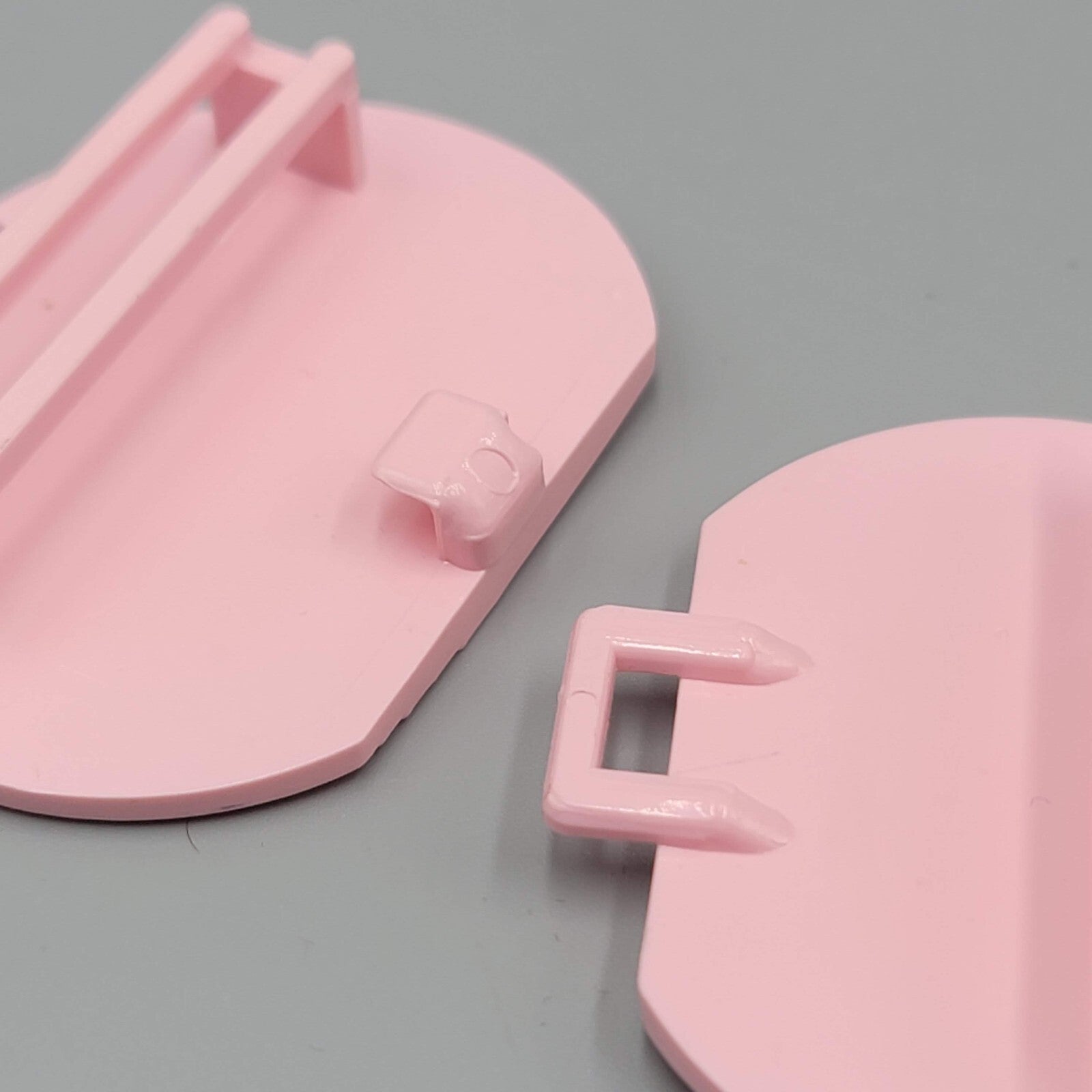Vintage Belt Buckle Pink Plastic Mid Century