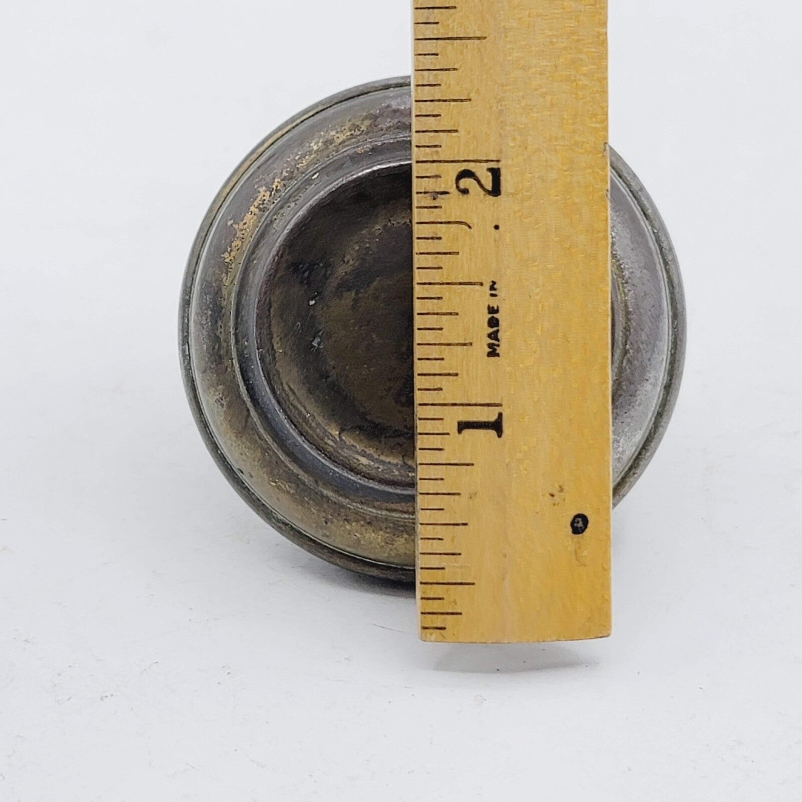 One Single Vintage Steel Door Knob Reclaimed Salvage 2.25"  dkk22