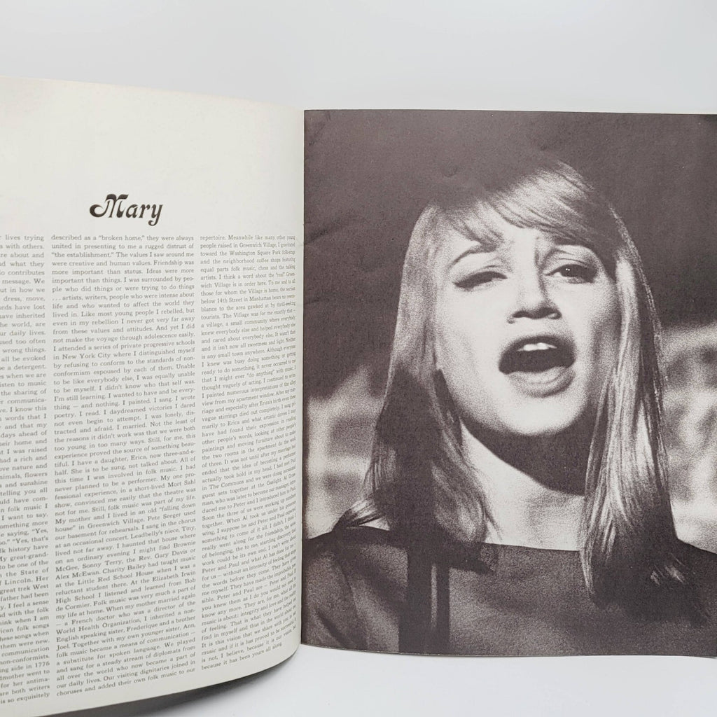 Peter Paul and Mary concert book Paperback 1964