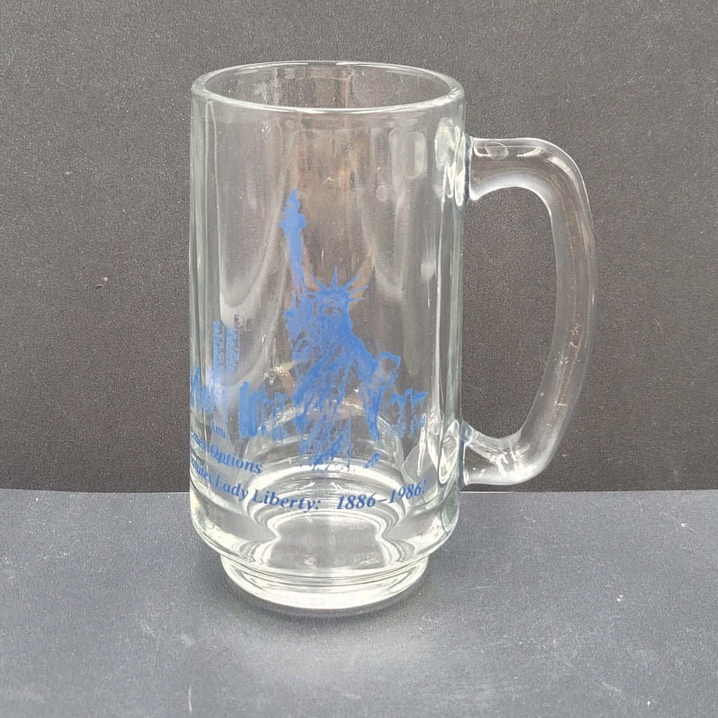 Vintage Amex Options 1986 America Salutes the Lady Statue of Liberty Glass Mug