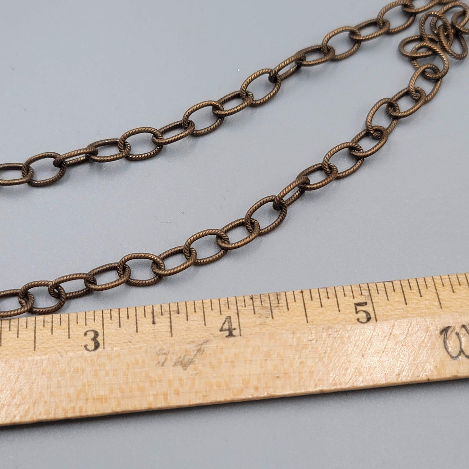 Vintage Bronze Chain Necklace Sea Turtle Sand Dollar Charms Imagine 18"