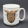 Vintage Bicentennial Coffee Mug 1776-1976 Minuteman Emblem Eagle Coin