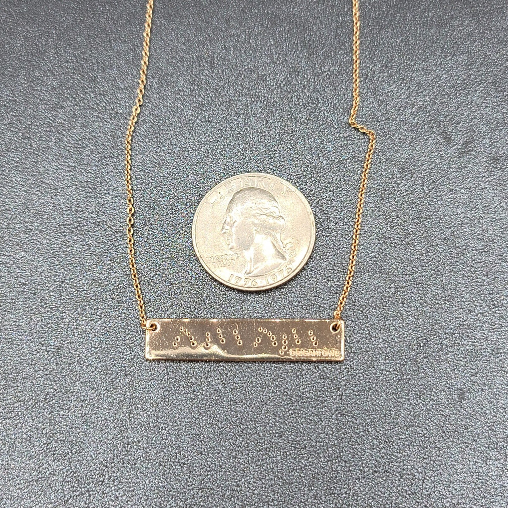 ORIGAMI OWL Necklace Rose Gold tone MAMA Bar Pendant Crystal Mom Mother 16" -18"