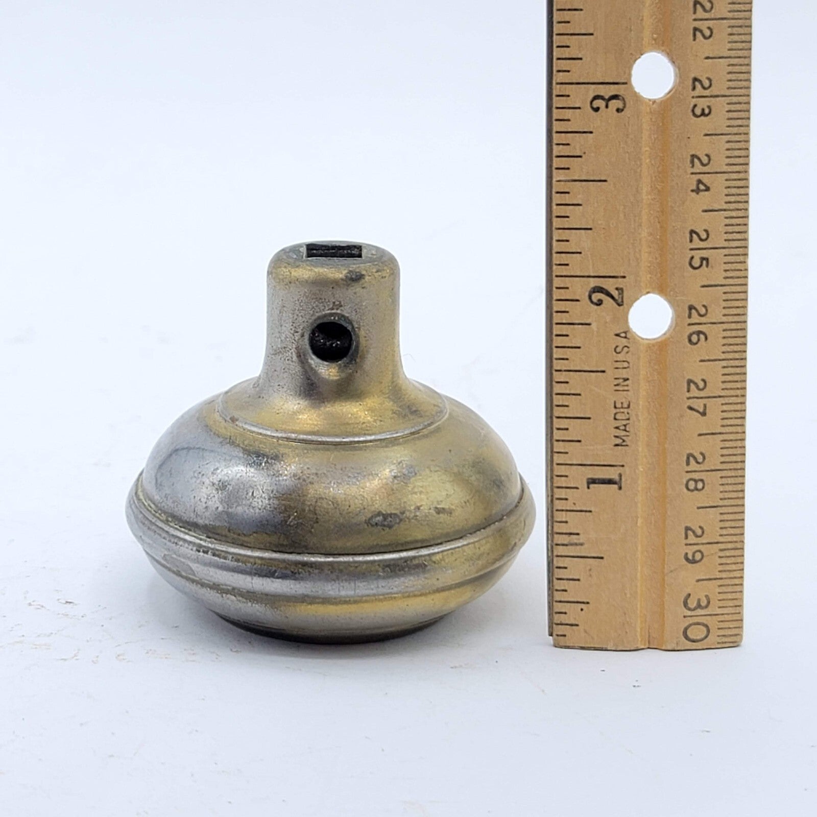 Single Vintage Steel Knob Reclaimed Salvage Hardware 2.25"