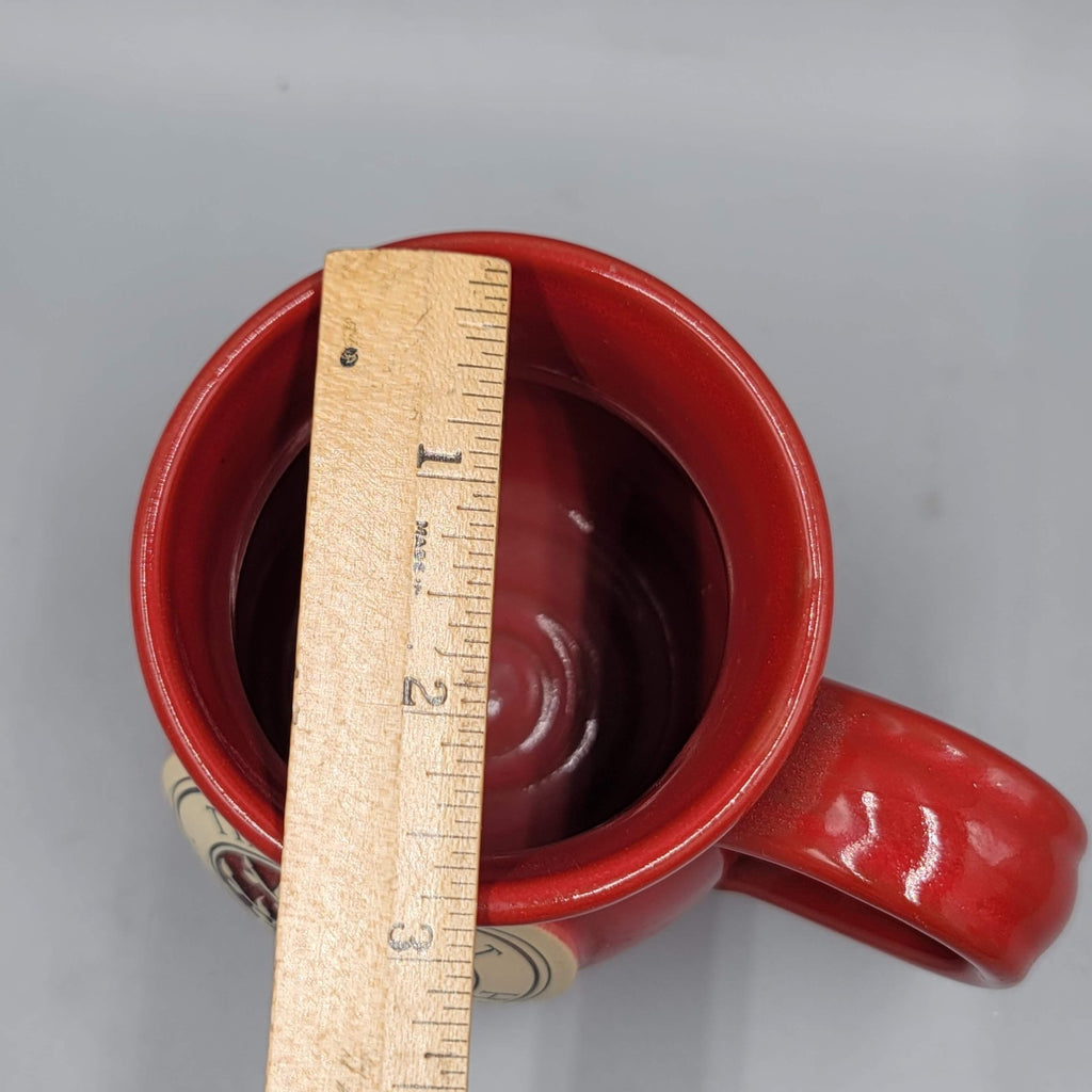Deneen Pottery Coffee Mug Red The Inn at 400 West High Charlottesville Virginia