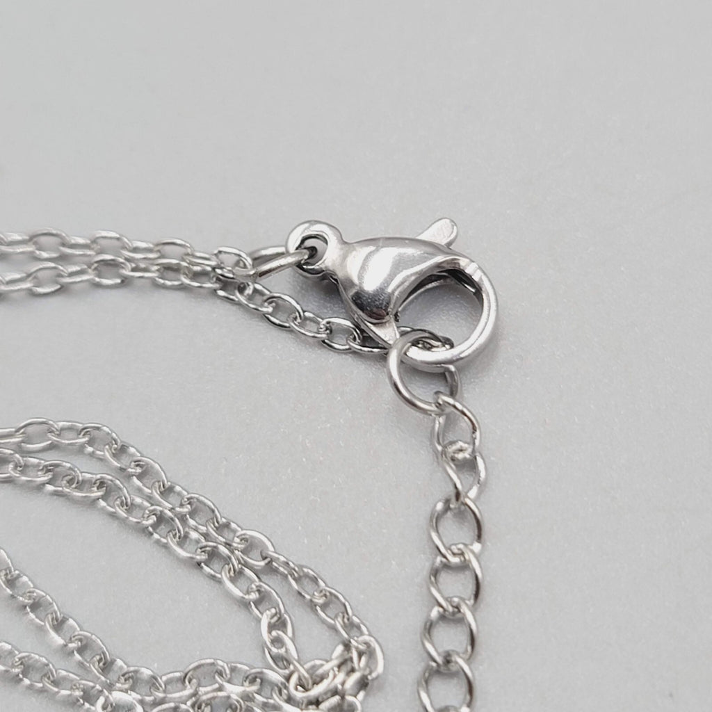 Faith Cross Pendant Necklace Silver tone New Chain 18"+