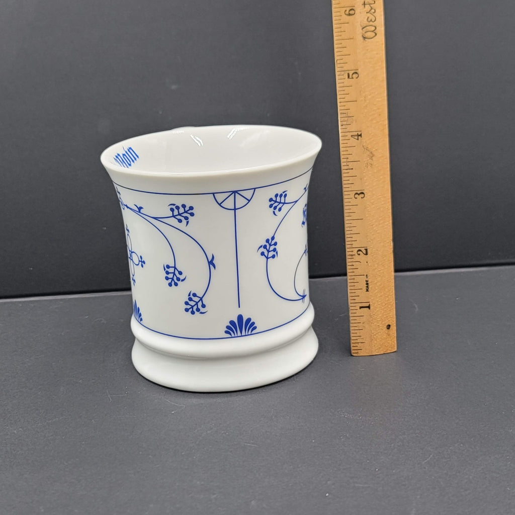 Indian Blue Coffee Mug Finnish White and Blue Tea Cup Ceramic