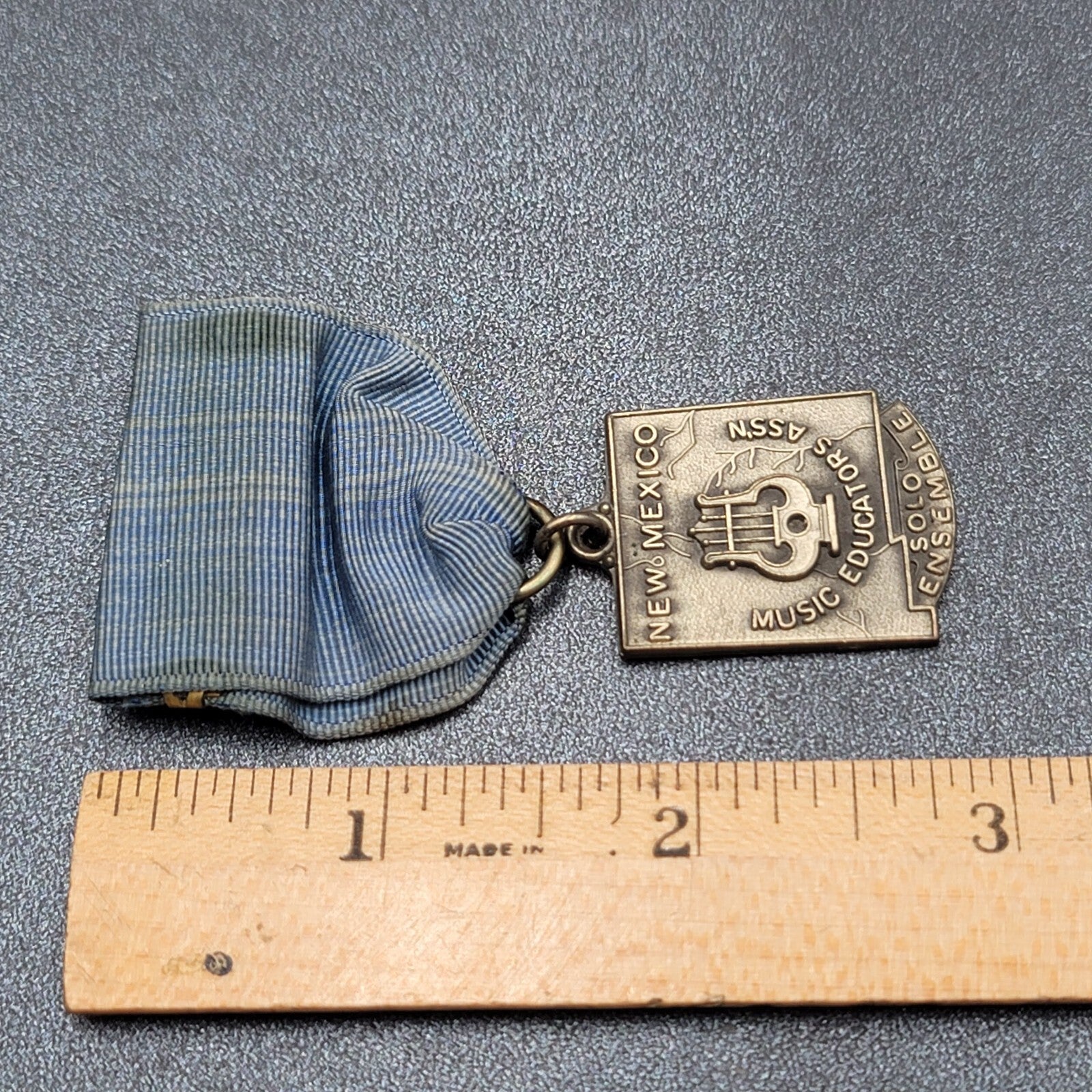 Vintage New Mexico Music Educators Assn Solo Ensemble Blue Ribbon
