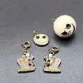 Jack Skellington Charm Lot of 4 Enamel Sally Nightmare Before Christmas