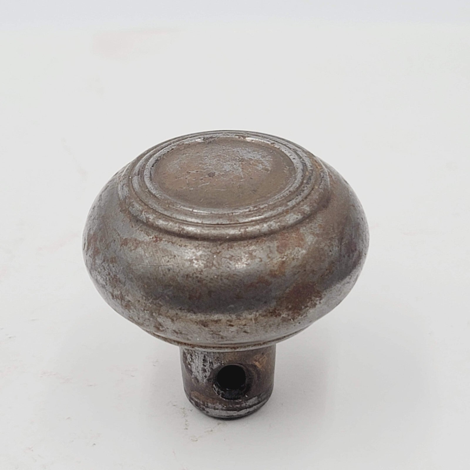 Vintage SINGLE Small Ringed Doorknob Salvage Door Hardware 2" (200dk)