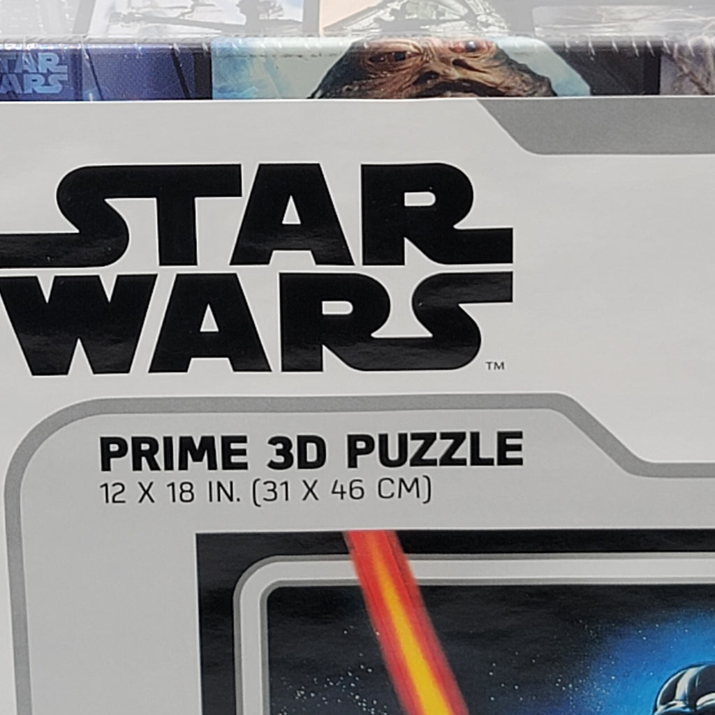 Disney STAR WARS 3D PUZZLE 300 pcs 12” x 18” Puzzle Book Shaped Puzzle Tin NIB