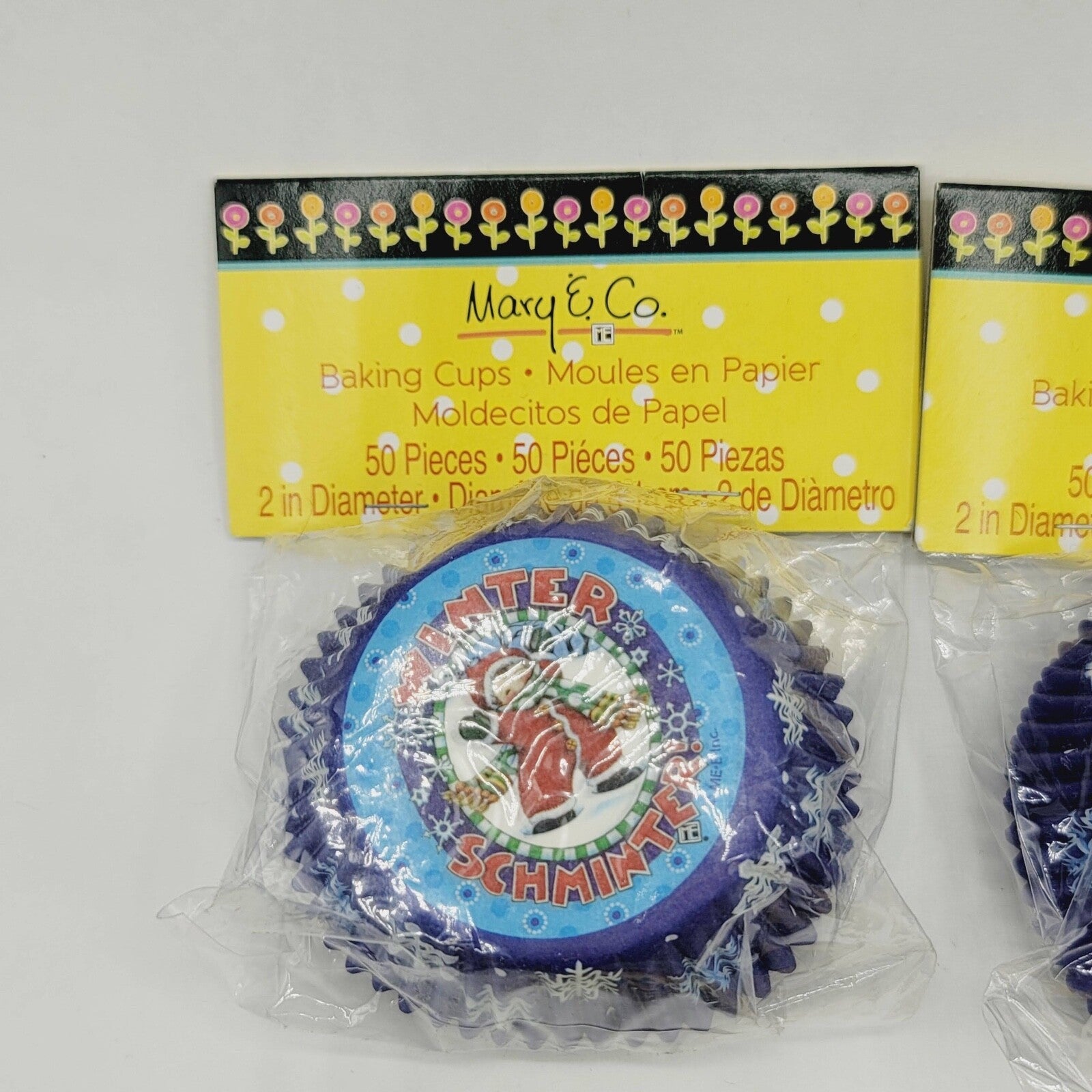 MARY & CO Mary Englebreit Baking Cups Cupcake Liners CUPS NOS Lot of 3 150 total