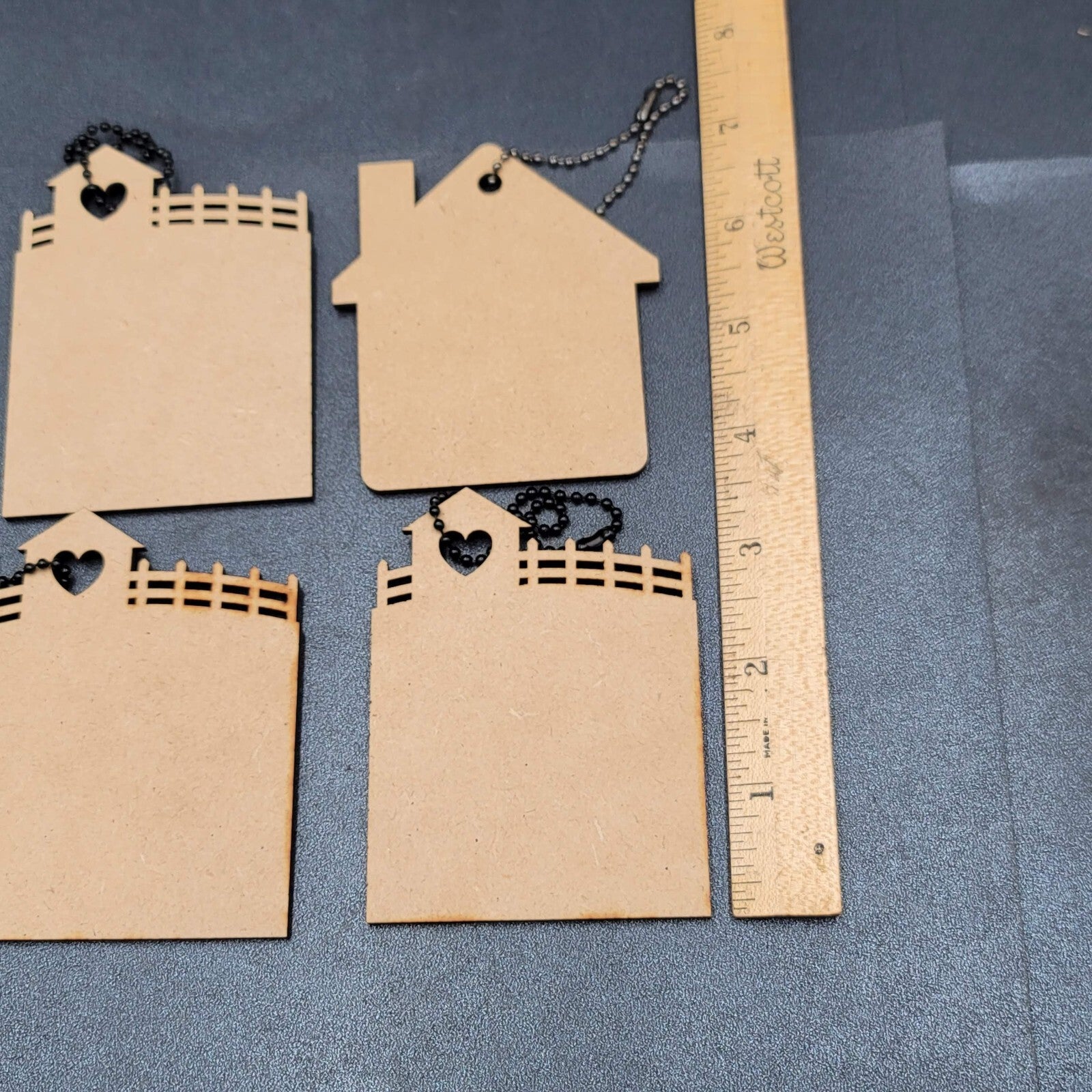 Wine Bottle Wood Gift Tags Lot of 4 PAIRS WELL WITH A NEW HOME
