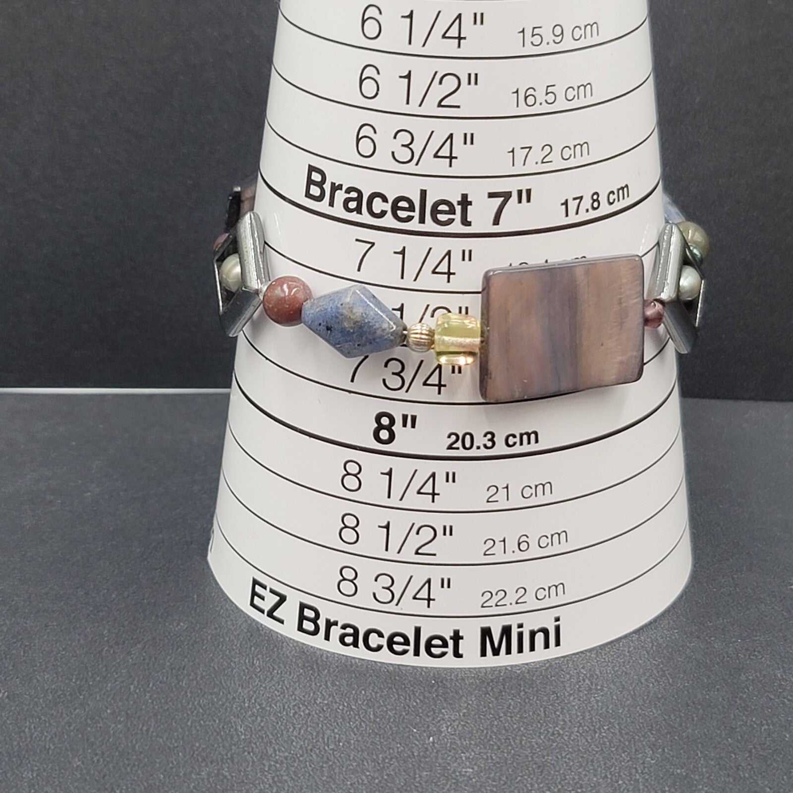 Beaded Bracelet Shell Pearl Gemstone Multicolor Eclectic and Unique