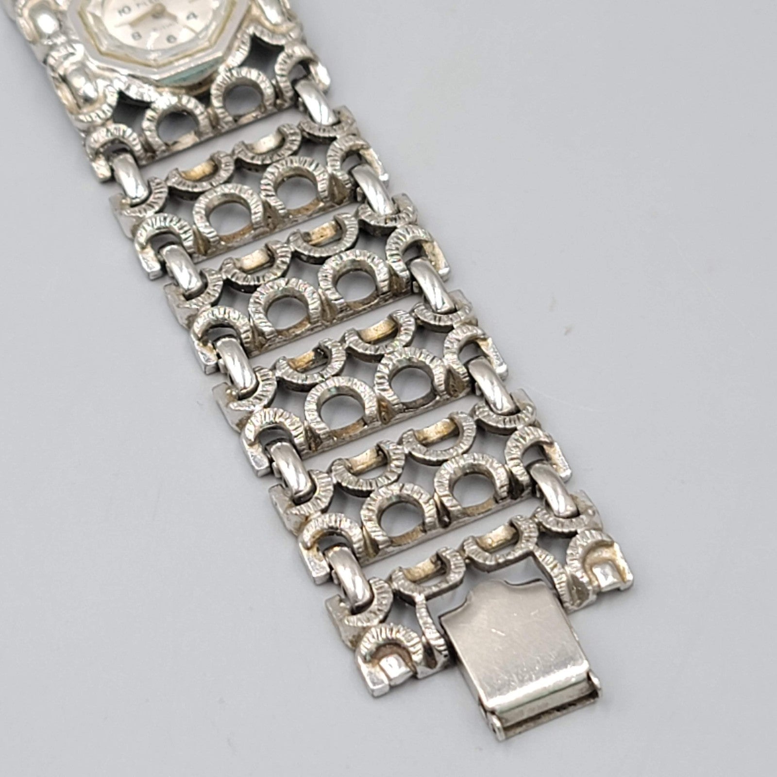 Vintage Brutalist Design 21 Jewel Pilgrim Watch UNTESTED AS-IS