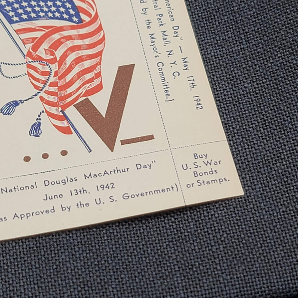 National Poster Stamp Soc. 1942 "On to Victory" Patriotic sheetlet