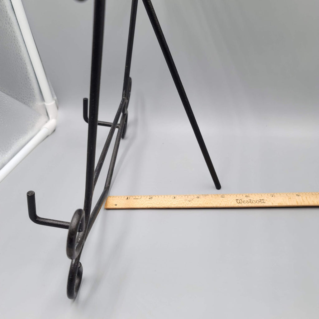 Large Tabletop Display Stand Easel Black Metal Iron Books Art Wedding Party 17in