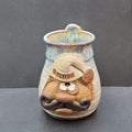 Robert Eakin SIGNED Studio Art Pottery Ugly Face Mug Keystone  5"