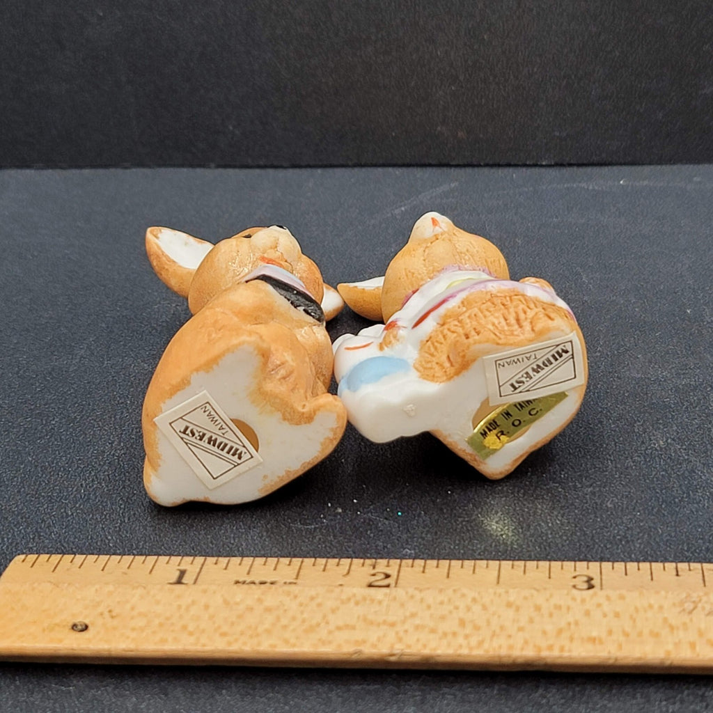 Vintage Midwest Of Cannon Falls Miniature Bunny Rabbit Pair Easter Spring