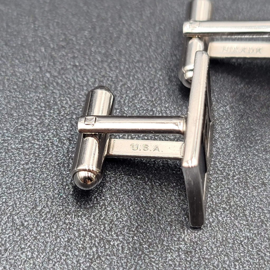P Monogram Initial Letter Vintage HICKOK USA Cuff Links Estate Jewelry