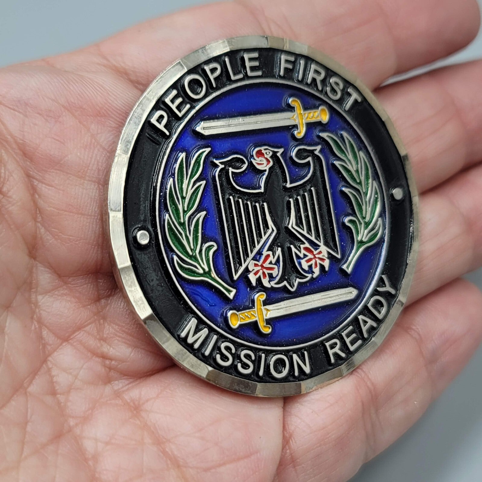 431st Air Base Group RHEINLAND PFALZ GERMANY CHALLENGE COIN People First 2"