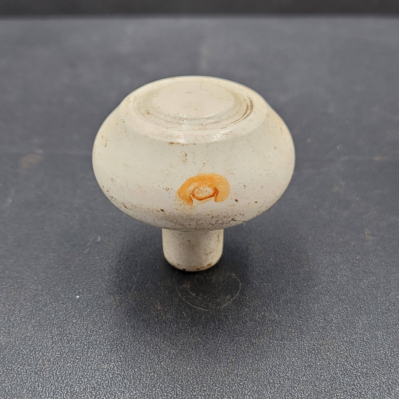 Vintage SINGLE Doorknob Salvage Door Hardware Painted White Shabby Chic