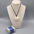 Vintage Avon Necklace Haiku Awakenings Ceramic with Box 2003