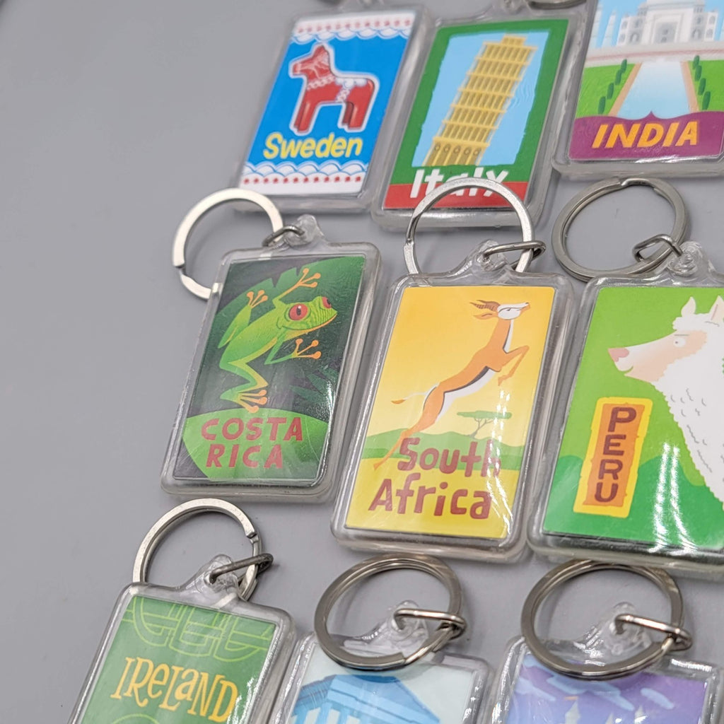 Highlights Top Secret Adventures Lot of 13 Keychains Acrylic