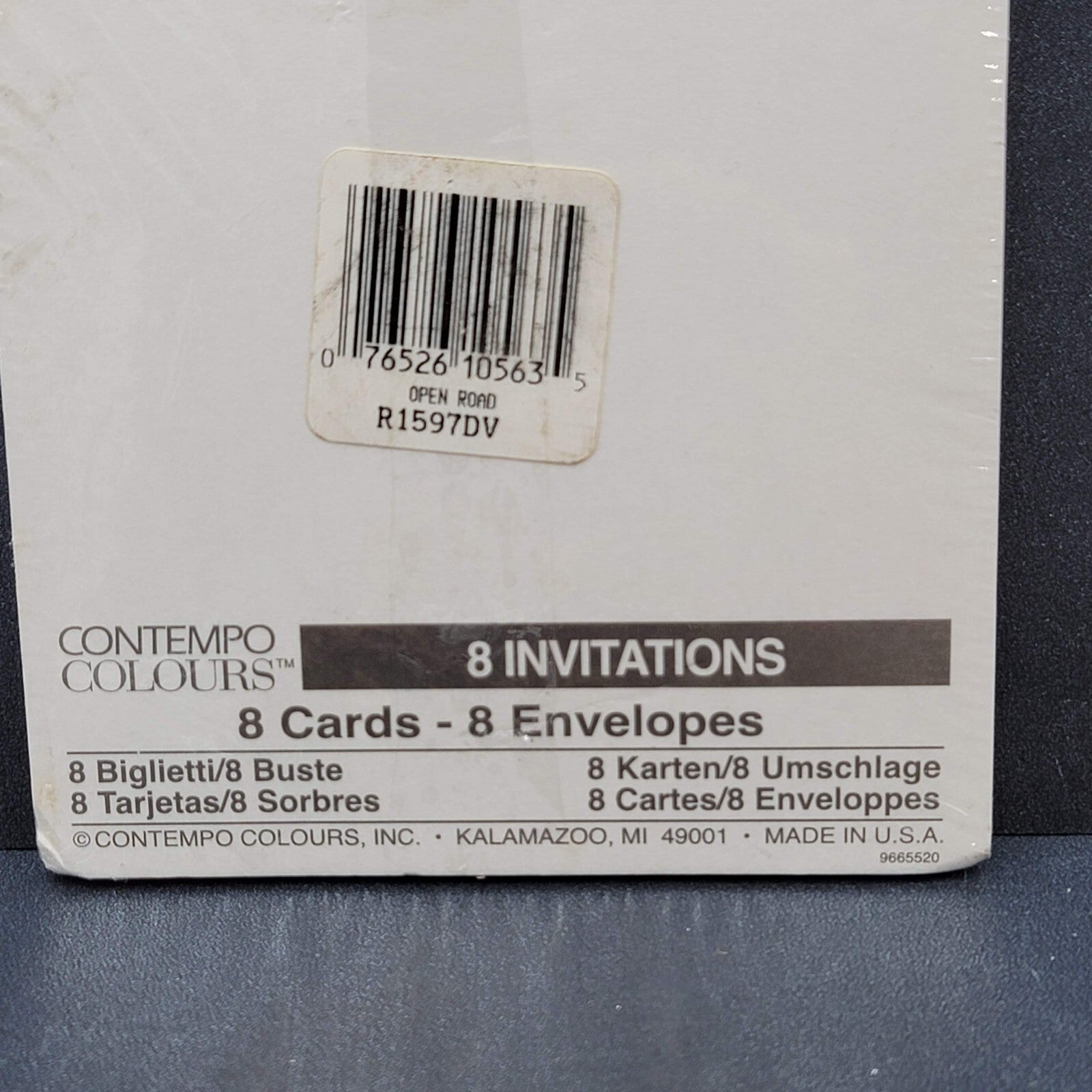 Vintage Contempo Colours Invitations Harley Davidson Party Cards Envelopes NOS